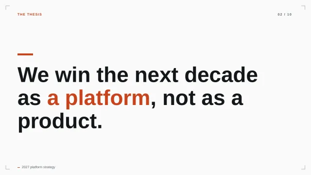 A slide in the Graphite theme